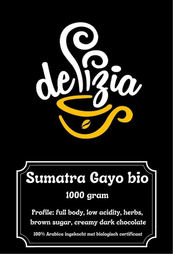 sumatra gayo bio label